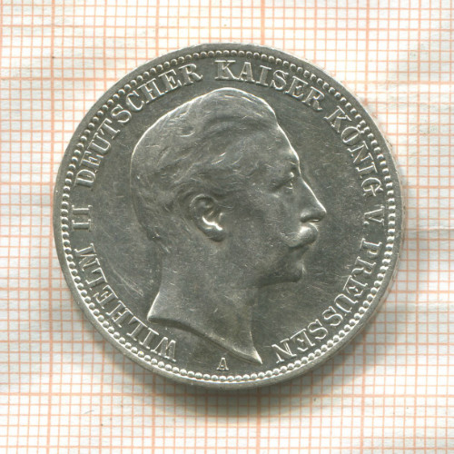 3 марки. Пруссия 1911г