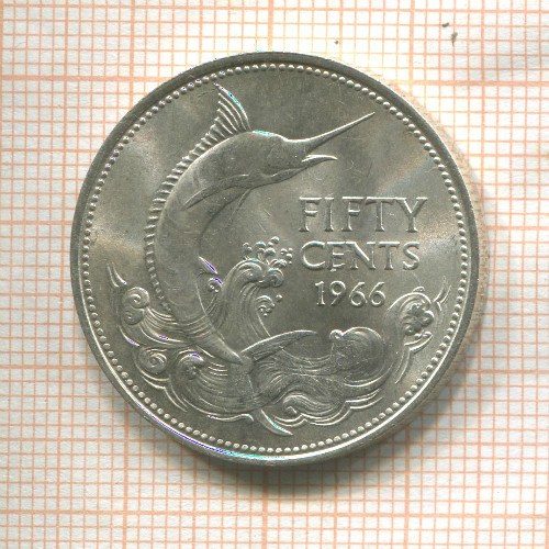 50 центов. Багамы 1966г