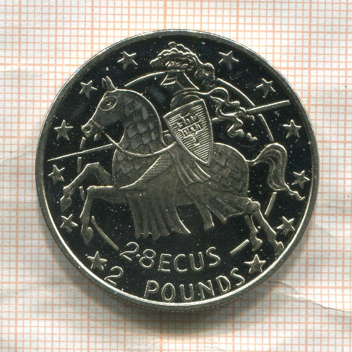 2 фунта. Гибралтар 1992г