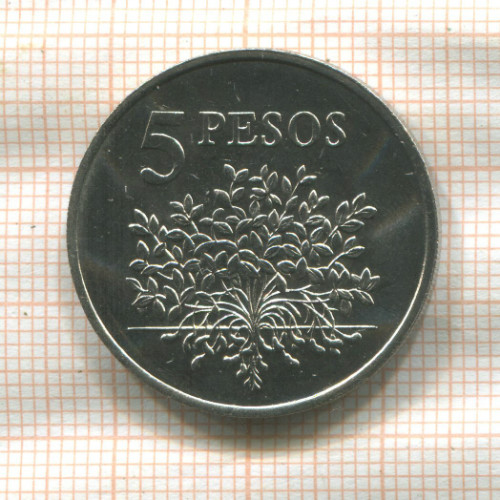5 песо. Гвинея-Бисау. F.A.O. 1977г