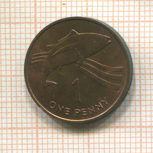 1 пенни. Остров Св. Елены и острова Вознесения. F.A.O. 1984г