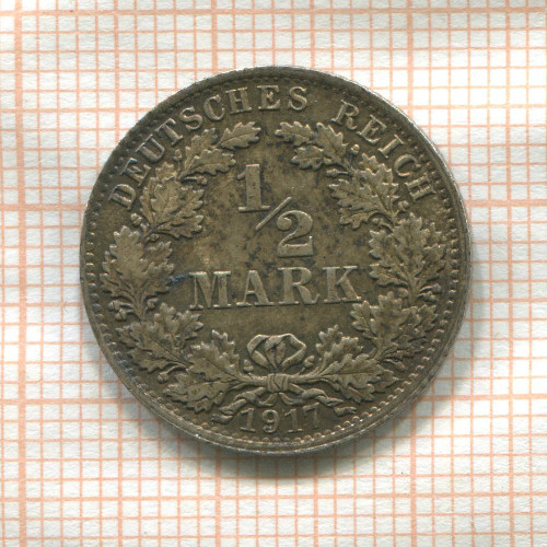 1/2 марки. Германия 1917г