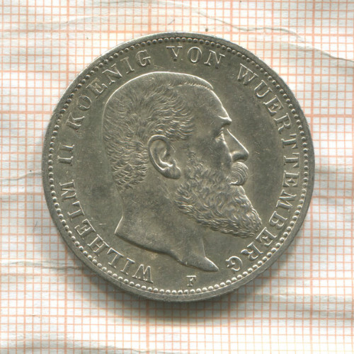 3 марки. Вюртемберг 1912г