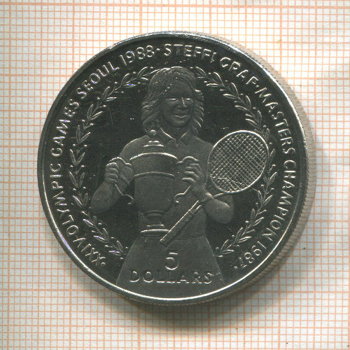 5 долларов. Ниуэ 1988г