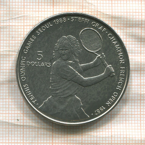 5 долларов. Ниуэ 1987г