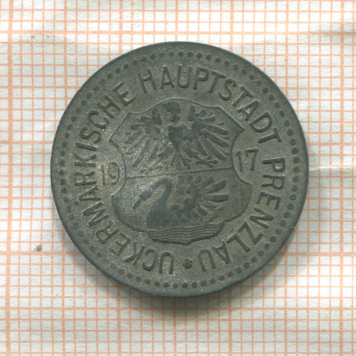 Нотгельд. 10 пфеннигов. Германия. Пренцлау