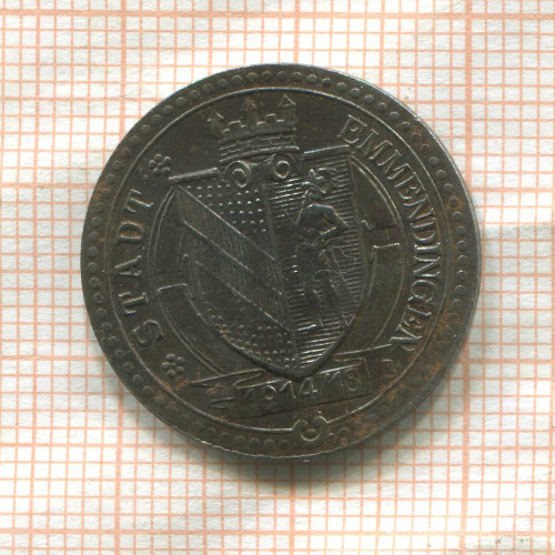 Нотгельд 20 пфеннигов. Германия. Эммендинген