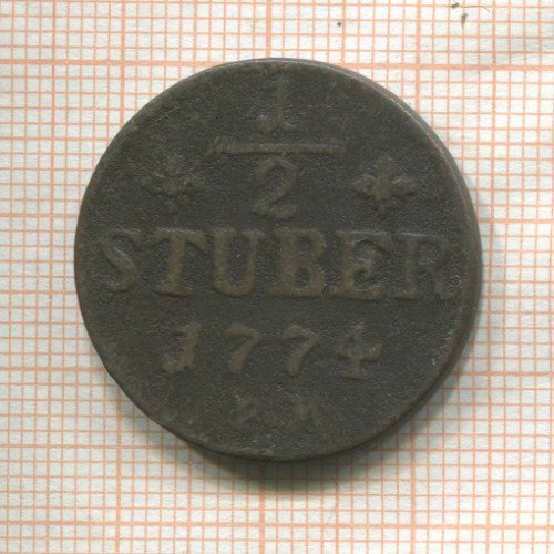 1/2 штубера. Юлих-Берг 1774г