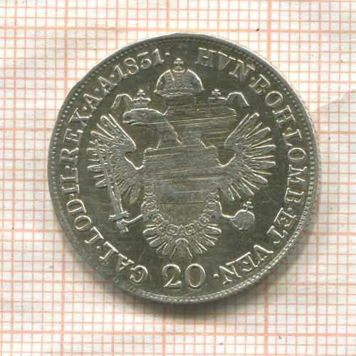 20 крейцеров. Австрия 1831г