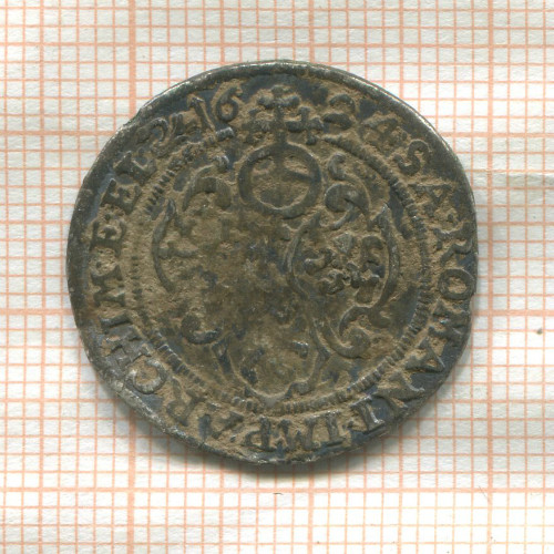 1 грош. Саксония Альбертина (деформация) 1624г