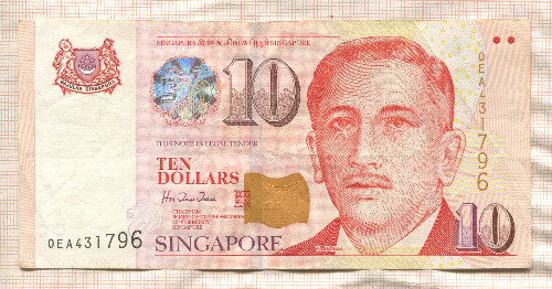 10 долларов. Сингапур