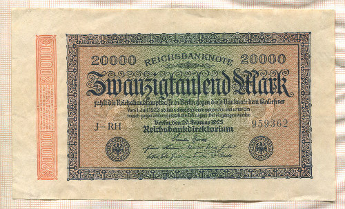 20000 марок. Германия 1923г