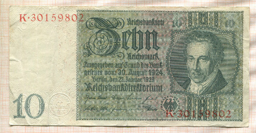 10 марок. Германия 1929г