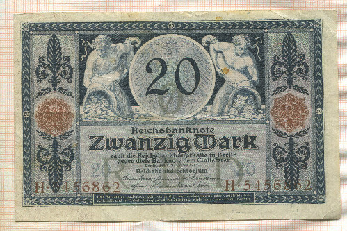 20 марок. Германия 1915г