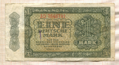 1 марка. Германия 1948г
