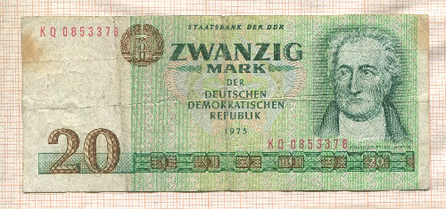 20 марок. ГДР 1975г