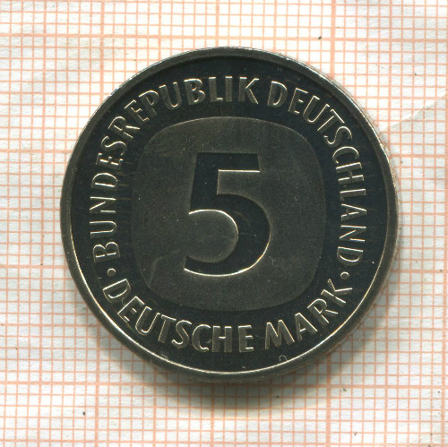 5 марок. Германия. ПРУФ 1981г