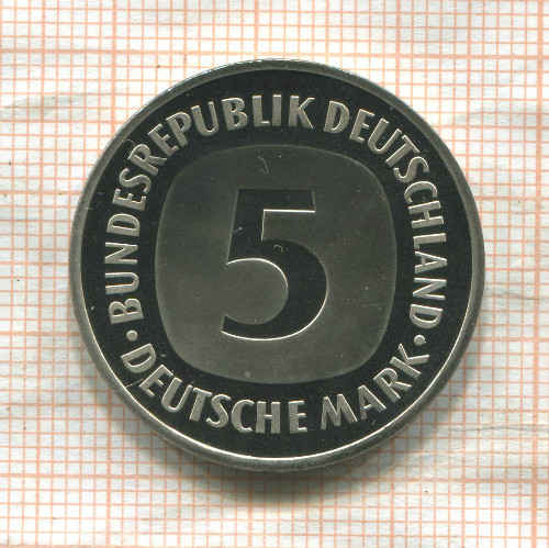 5 марок. Германия. ПРУФ 1979г