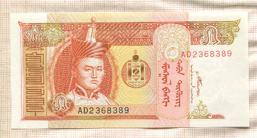 5 тугриков. Монголия 2008г