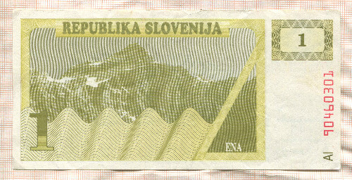 1 толар. Словения