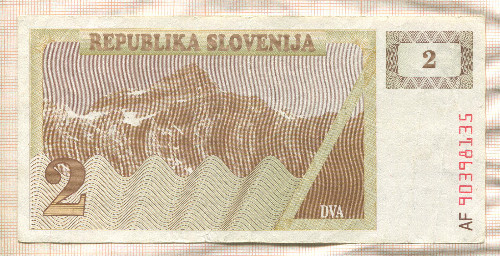 2 толара. Словения
