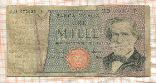 1000 лир. Италия 1981г