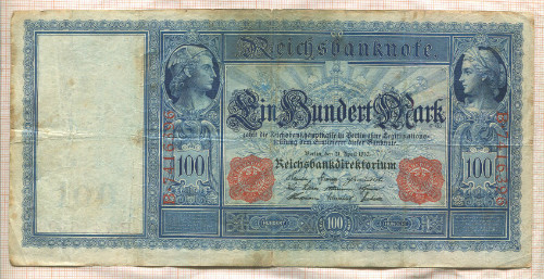 100 марок. Германия 1910г