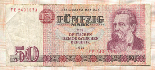 50 марок. ГДР 1971г