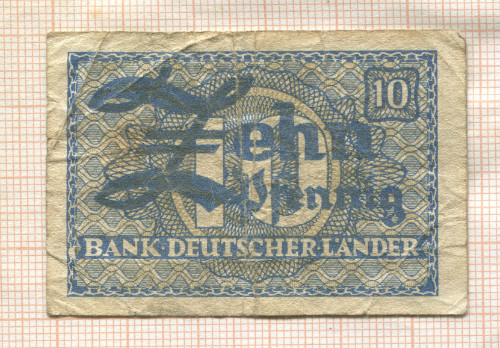 10 пфеннигов. Германия. Земельный банк