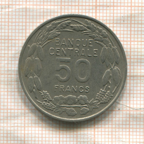 50 франков. Камерун 1960г