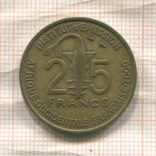 25 франков. Того 1957г