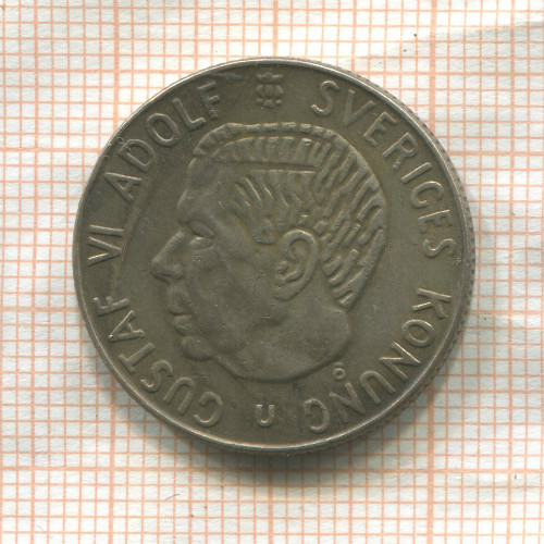 1 крона. Швеция 1968г