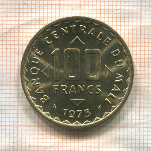 100 франков. Мали. F.A.O. 1975г