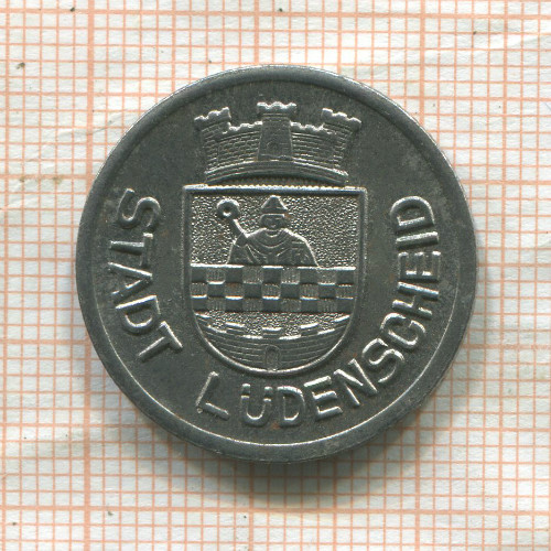 Нотгельд 50 пфеннигов. Германия. Люденшайд