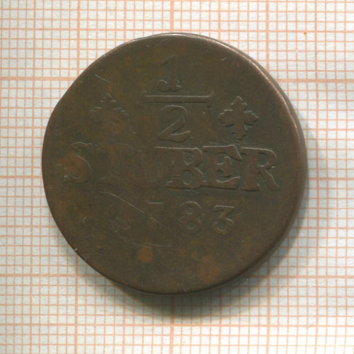 1/2 штубера. Юлих-Берг 1783г