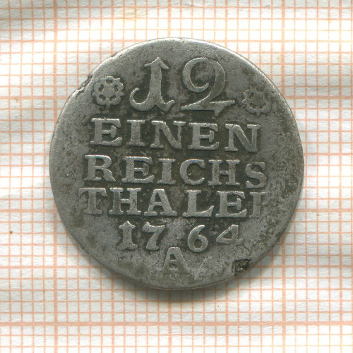 1/12 талера. Пруссия 1764г
