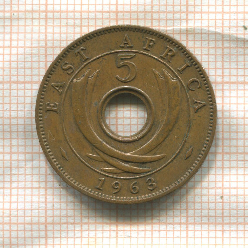 5 центов. Восточная Африка 1963г