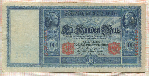 100 марок. Германия 1910г