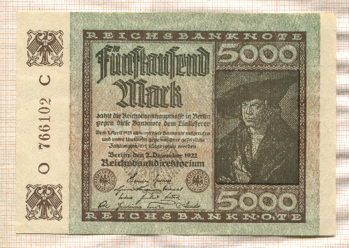 5000 марок. Германия 1922г