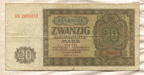20 марок. Германия 1948г