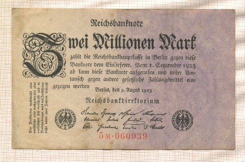 2000000 марок. Германия 1923г