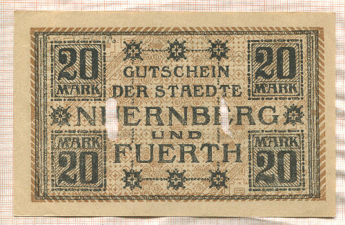 20 марок. Германия 1918г