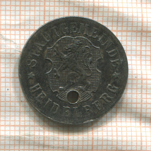 Нотгельд. 50 пфеннигов. Германия. Хайдельберг