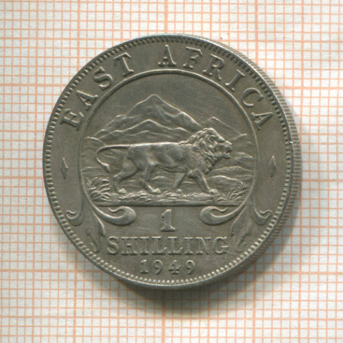 1 шиллинг. Восточная Африка 1949г
