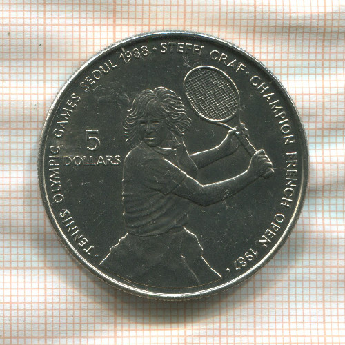 5 долларов. Ниуэ 1987г