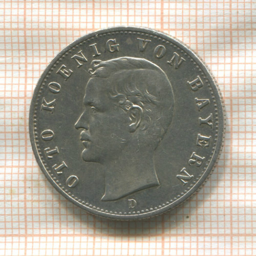 2 марки. Бавария 1907г