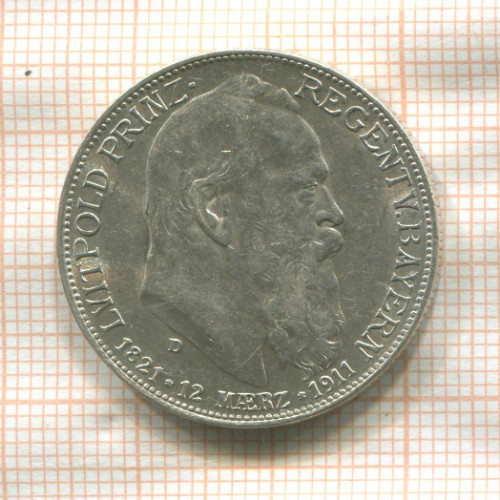 2 марки. Бавария 1911г