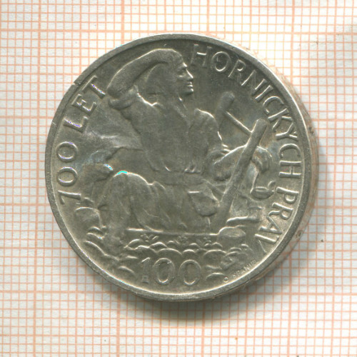 100 крон. Чехословакия 1949г