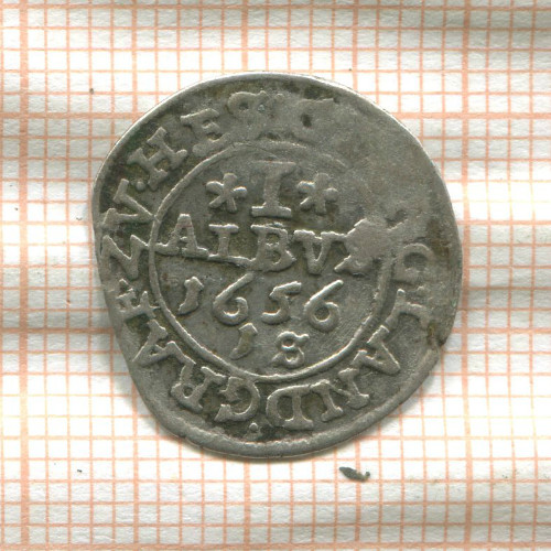 1 альбус. Гессен-Дармштадт 1656г