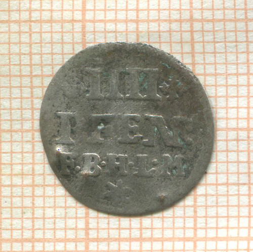 4 пфеннига. Хильдесхайм (деформация) 1692г